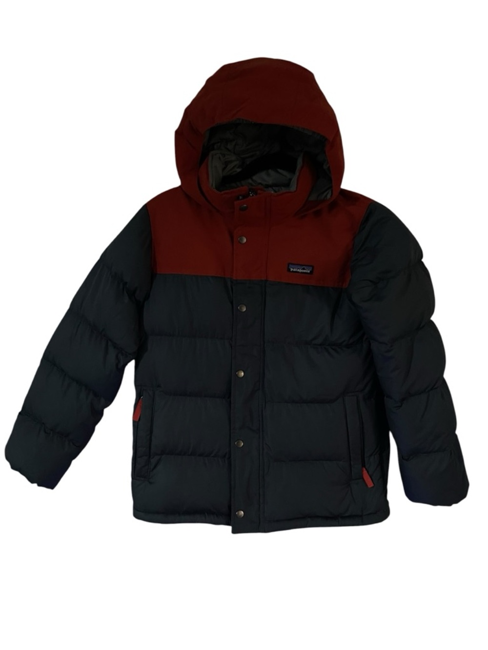 Patagonia Bivy Doun Hooded Puffer Jacket Boy size M